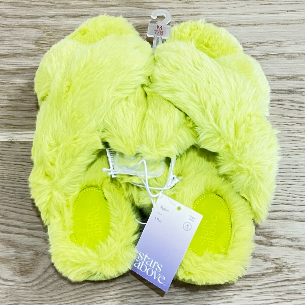 Women's Paris Crossband Fur Slippers - Stars Above - Picture 4 of 5